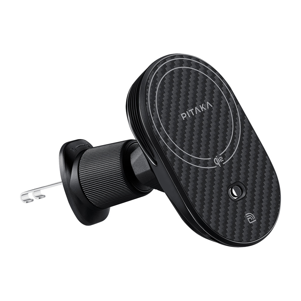 Pitaka MagEZ Pro 2 M-safe Şarj Özellikli Qi2 Aramid Fiber Araç Telefon Tutucu Pitaka MagEZ Pro 2 M-safe Şarj Özellikli Qi2 Aramid Fiber Araç Telefon Tutucu